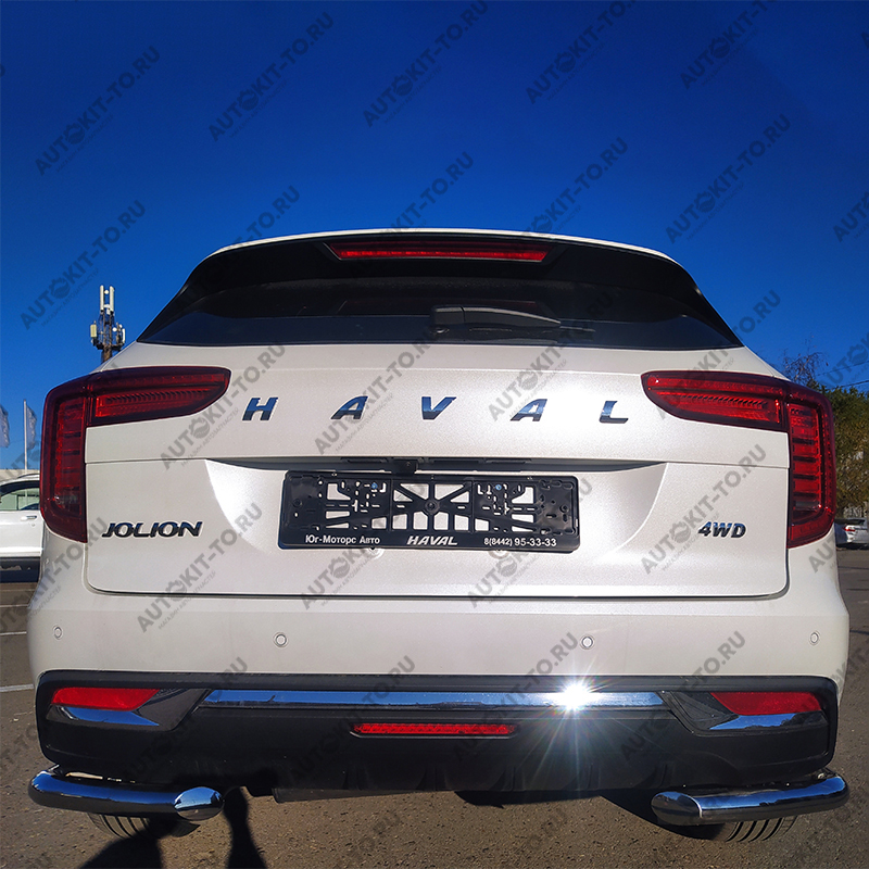 Защита заднего бампера  угловая HAVAL Jolion 2021